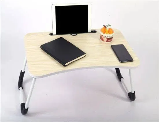 Table de lit pliable pour ordinateur portable et tablette