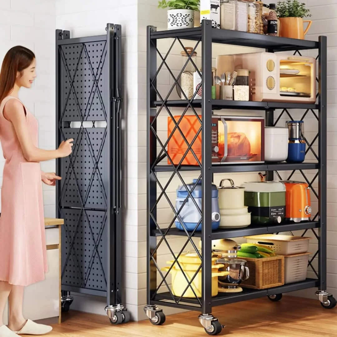 Étagère de cuisine pliante à 5 niveaux