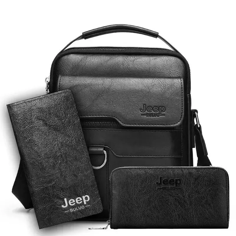 Sac Homme Jeep 3en1, en Similicuir PU, Sacoche Business Élégante et Personnalisable – photo 2